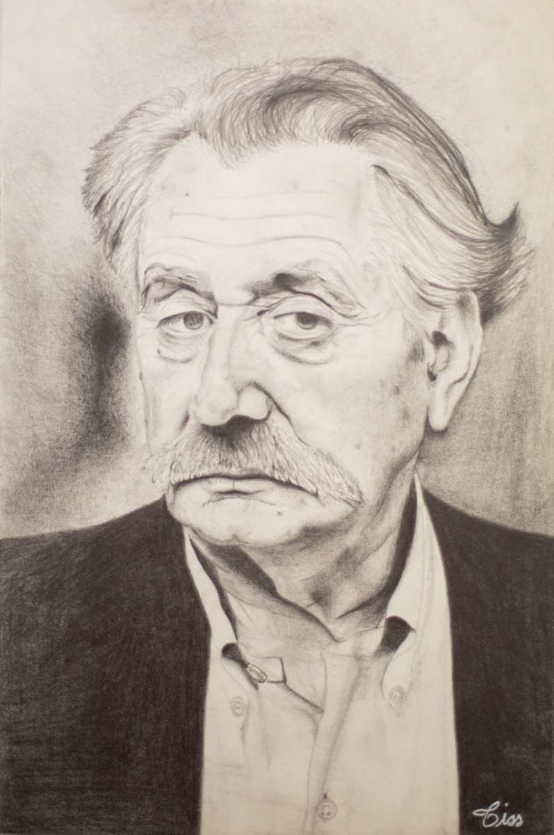 Portrait Ettore Sottsass - crayon